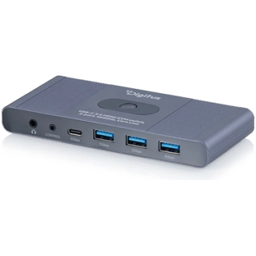 Digitus USB-C 3.0 HDMI KVM switch, 2-port, 4K60Hz,