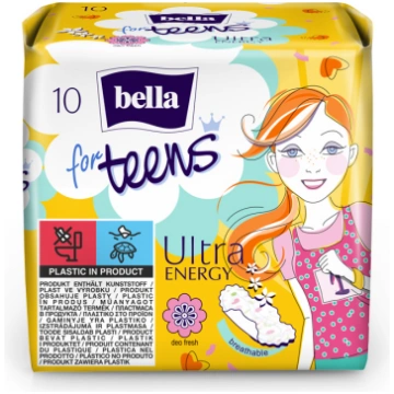 Higiēniskās paketes Bella Teens Ultra Energy, 10 g