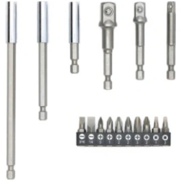 Adapteru un uzgaļu komplekts 1/4"(6,3 mm) uz uzgaļ