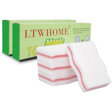 LTWHOME Cute Pink Interlayer Magic Sponge Dirt Era