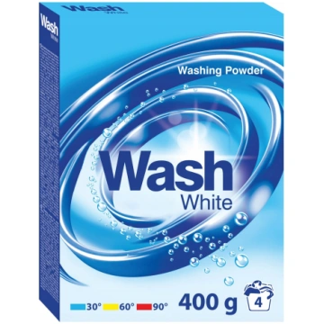 Veļas pulveris WASH 400g - White