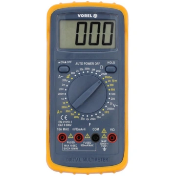 Multimetrs digitālais 1000V CAT II 10A, 03-10-1490