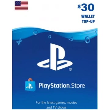 USA PSN 30 USD Dāvanu Karte Sony