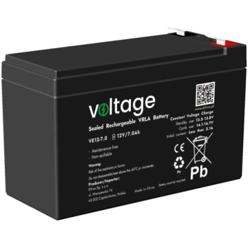 voltage Akumulators AGM Voltage 12V 7.0Ah VE12-7.0