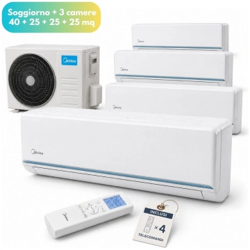 Midea Evolution Quadri Split 10,6 kW per soggiorno