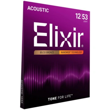 Elixir Nanoweb 11052 (12-53) Akustiskās ģitāras st