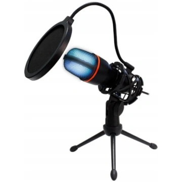 Datora spēļu studijas karaoke mikrofons ar filtru 