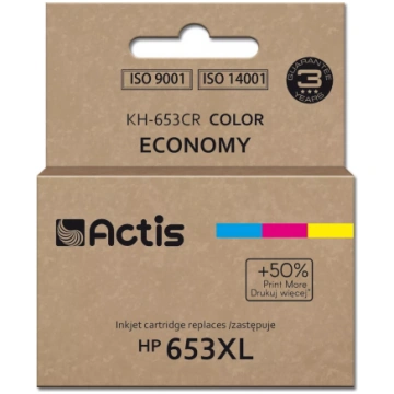 Tintes kasetne ACTIS KH-653CR priekš HP, liela iet