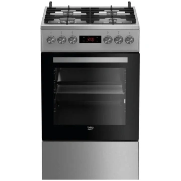 Gāzes plīts BEKO FSM52330DX — brīvi stāvoša, 4 vir