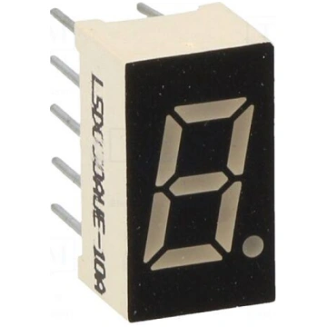 Display: LED | 7-segment | 8mm | 0.3" | No.char: 1