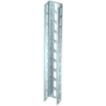 U profils 3-pusēji perforēts 70x50x1400, St, FT 63