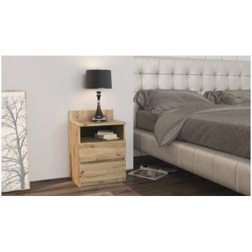 Topeshop M1 ARTISAN nightstand/bedside table 2 dra
