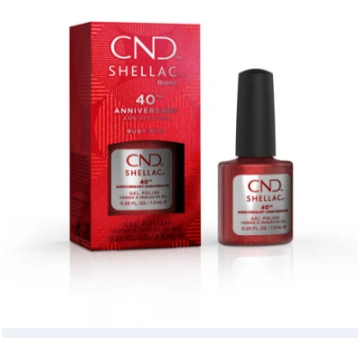 Shellac nail polish - RUBY RITZ CND - 1