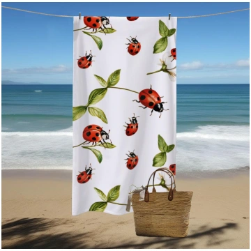 1 X Modern Ladybug Print Quick-Drying Microfiber B