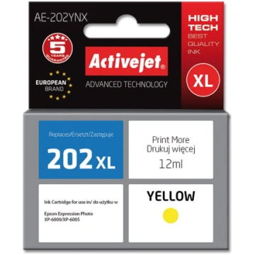 Activejet AE-202YNX tinte (Epson 202XL H44010; Sup