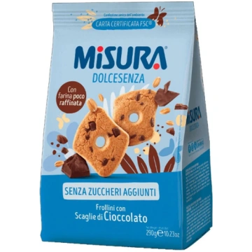 Cepumi ar šokolādi bez pievienota cukura MISURA Ci