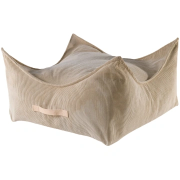 MeowBaby® bērnu pufs - kvadrātveida, kordas audums