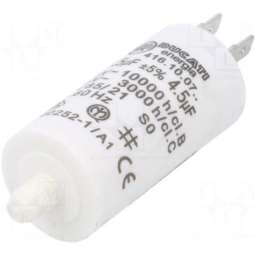 Capacitor: polypropylene | motors, run | 4.5uF | 4