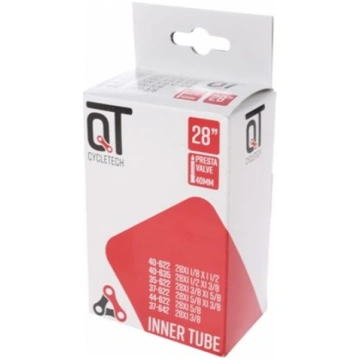 28 x 1 3/8 (35/44-622/642) F/V 40mm QT Inner Tube 