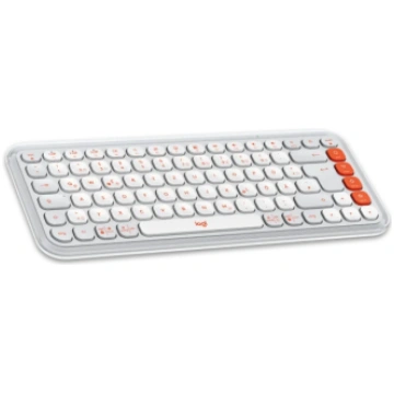 Logitech POP ICON KEYS OFF White Orange US 920-013