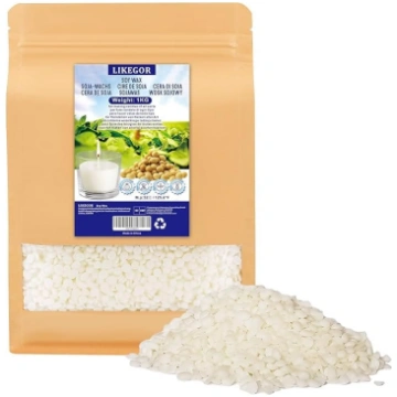 LIKEGOR Sojas vasks, dabīgs sveču vasks (1 kg), au