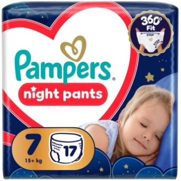 Pampers Night Pants autiņbiksītes, 7, 17 gab
