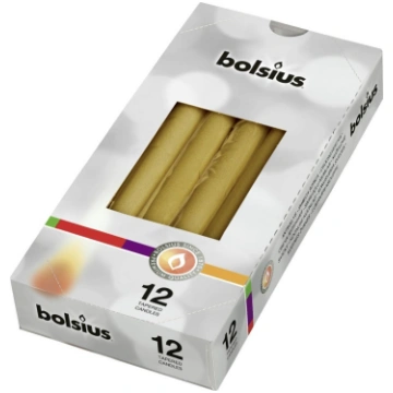 Bolsius Galda svece 25 cm zelta komplekts BEracedo