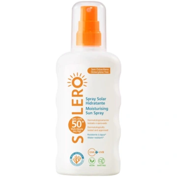 SOLERO SPF50+ mitrinošs izsmidzināms saules aizsar