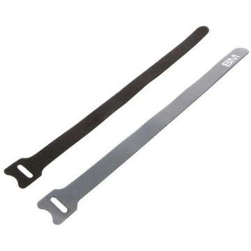 Hook and loop fastener; L: 229mm; W: 12.7mm; black