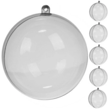Eglītes rotājumi, plastmasas, 10 cm, 5 gab. Ruhhy