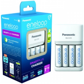 Eneloop charger Smart and Quick BQCC55+AA 4pc
