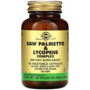 Saw Palmetto & Lycopene Complex Solgar 50 vcaps