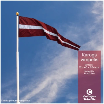 Latvijas karoga vimpelis | 12 x 60 x 204 cm | Nord