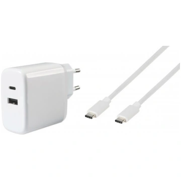Lādētājs VIVANCO Dual, USB Type C, 65W