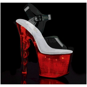 White 18 cm FLASH-708SCH led platform pole dance h