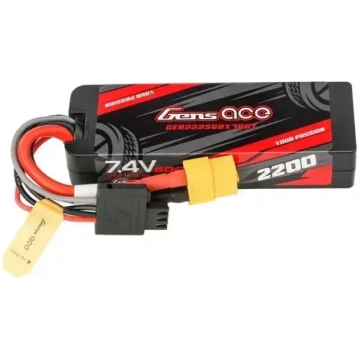 Gens ace G-Tech 2200mAh 7.4V 2S1P 60C LiPo cietā k