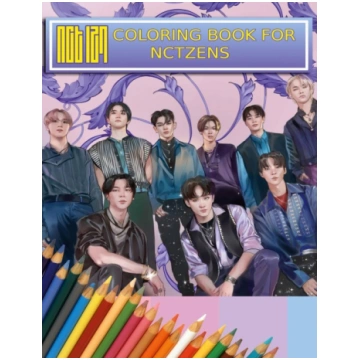 NCT Coloring Book For NCTzens: Beautiful, Stress-R