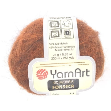 Adīšanas diegi YarnArt Kid Mohair Fonseca, krāsa t
