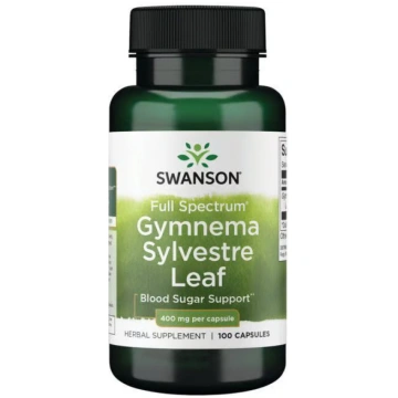 Swanson Gymnema Sylvestre Lapas 400 mg - 100 Kapsu
