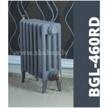 Beigelai čuguna radiators BGL-460-RD (12 sekc.), B