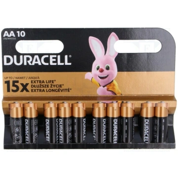 Battery: alkaline; AA; 1.5V; non-rechargeable; 10p