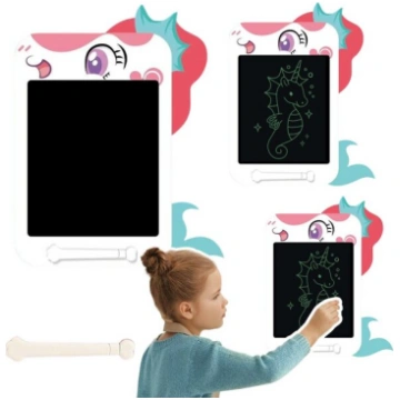 Rakstīšanas/zīmēšanas tāfele LCD Vienradzis, balta