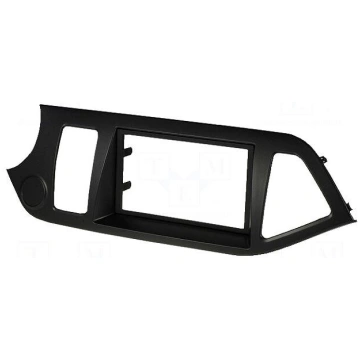 Radio mounting frame | Kia | 2 DIN | black PER.PIC