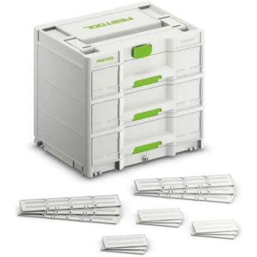 Festool Sortainer³ SYS3-SORT/3 M 337 ar 3 atvilktn