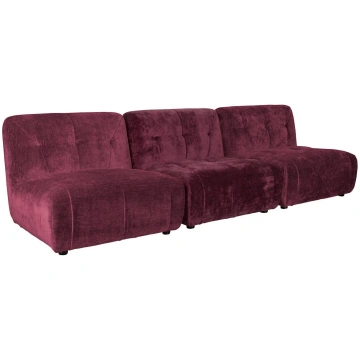 Sofa Giada 3-Seater Plum Zuiver, White Label Livin