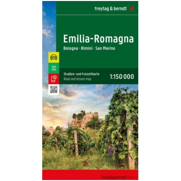 Emilia-Romagna, Straßen- und Freizeitkarte 1:150.0