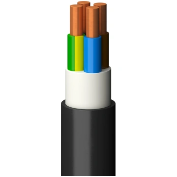 Draka kabelis XPUJ 750V 4x4mm2 melns 0.45/0.75kV s