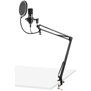 Vonyx CMS300B studijas mikrofons ar statīvu, USB m