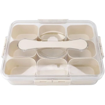 Plastmasas garšvielu organizatora kaste ar 9 nodal