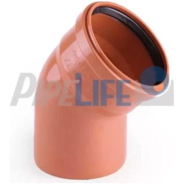 PVC āra kanalizācijas līkums Dn 110/88° PIPELIFE